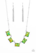 Load image into Gallery viewer, Opalescent Oblivion Green Necklace Paparazzi Accessories. #P2SE-GRXX-260XX. Get Free Shipping

