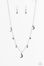 Load image into Gallery viewer, Paparazzi Lunar Lagoon Silver Necklace. Get Free Shipping. #P2DA-SVXX-292XX Dainty Cosmic Collection
