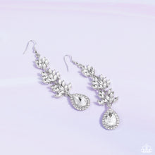 Load image into Gallery viewer, Paparazzi Earrings Water Lily Whimsy White Earring. Get Free Shipping.  #P5ST-WTXX-064XX

