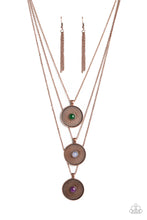 Load image into Gallery viewer, Geographic Grace Copper Necklace Paparazzi Accessories

