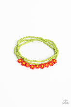 Load image into Gallery viewer, Buzzworthy Botanicals Red Bracelet Paparazzi Accessories. #P9DA-RDXX-065XX. Seed Beads
