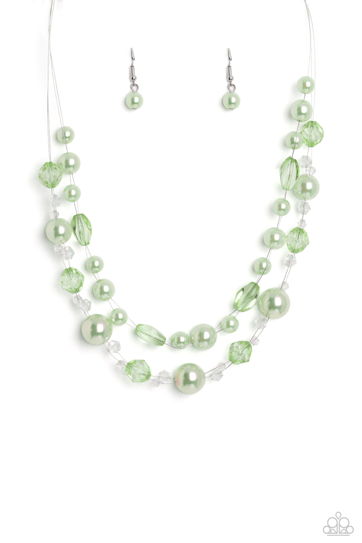 Parisian Pearls Green Necklace Paparazzi Accessories. Subscribe & Save. #P2RE-GRXX-276XX