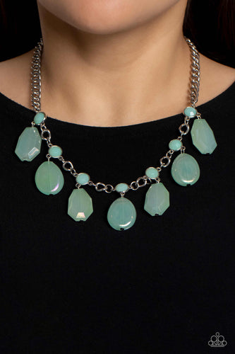 Paparazzi Accessories Maldives Mural Green Necklace. Subscribe & Save. #P2ST-GRXX-118XX