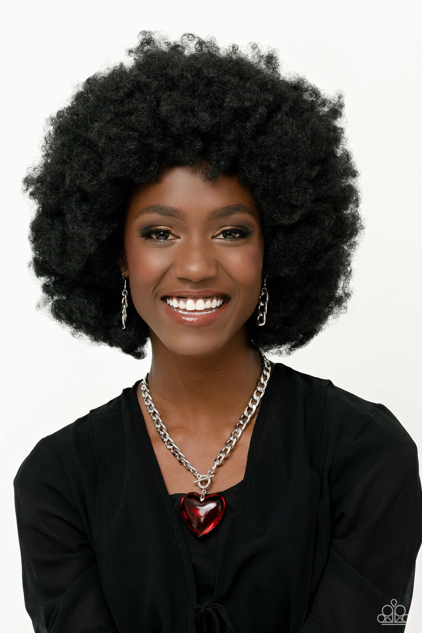 Paparazzi GLASSY-Hero Red Heart Necklace