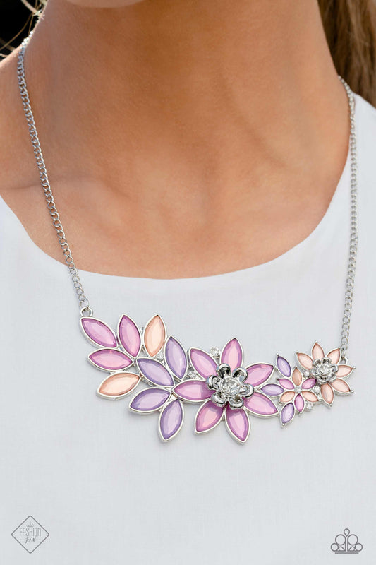 GARLAND Over Multi Petal Necklace Paparazzi $8 Jewelry. Get Free Shipping. #P2ST-MTXX-117NG