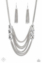 Load image into Gallery viewer, Paparazzi Come CHAIN or Shine White Necklace. Subscribe &amp; Save.  #P2IN-WTXX-047NH Layered necklace
