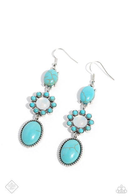 Paparazzi Carefree Cowboy Blue Earring. $8 Jewelry. Get Free Shipping. #P5SE-BLXX-330NJ