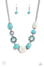 Load image into Gallery viewer, Cowboy Catwalk Blue Necklace Paparazzi Accessories. #P2SE-BLXX-535NJ. Subscribe &amp; Save. 
