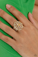 Load image into Gallery viewer, Paparazzi GLIMMER and Spice Gold Ring. Get Free Shipping. #P4RE-GDXX-274XX. $5 Jewelry
