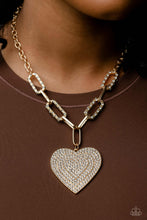 Load image into Gallery viewer, Paparazzi Roadside Romance Gold Necklace. Subscribe &amp; Save. #P2ST-GDXX-153XX
