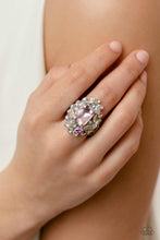 Load image into Gallery viewer, Paparazzi Dynamic Diadem Pink Rings. Get Free Shipping. Life of the party Ring. Dainty Ring
