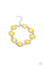 Load image into Gallery viewer, Enchanted Emblems Yellow Bracelet Paparazzi Accessories. Get Free Shipping. #P9RE-YWXX-033XX
