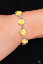 Load image into Gallery viewer, Paparazzi Enchanted Emblems Yellow Bracelets. Subscribe &amp; Save. #P9RE-YWXX-033XX. Clasp Closure
