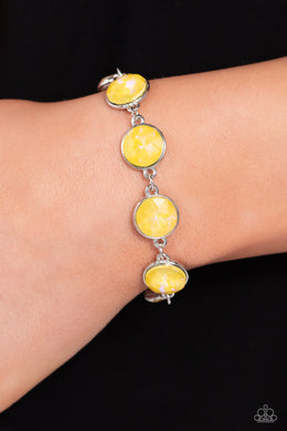 Paparazzi Enchanted Emblems Yellow Bracelets. Subscribe & Save. #P9RE-YWXX-033XX. Clasp Closure