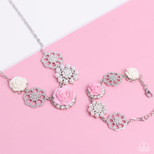 Load image into Gallery viewer, Tea Party Favors Pink Necklace Paparazzi $5 Accessories. Free Shipping. #P2ST-PKXX-143NW
