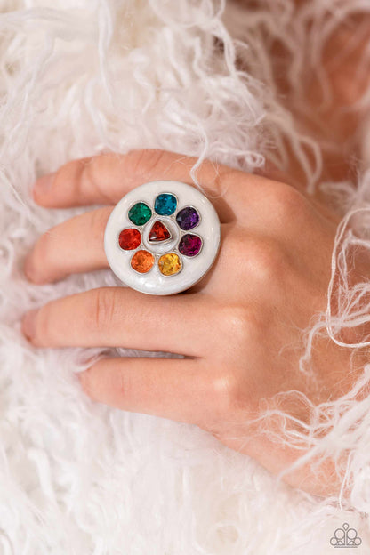 Captivating Centerpiece Multi $8 Ring. Subscribe & Save. #P4SE-MTXX-032XX