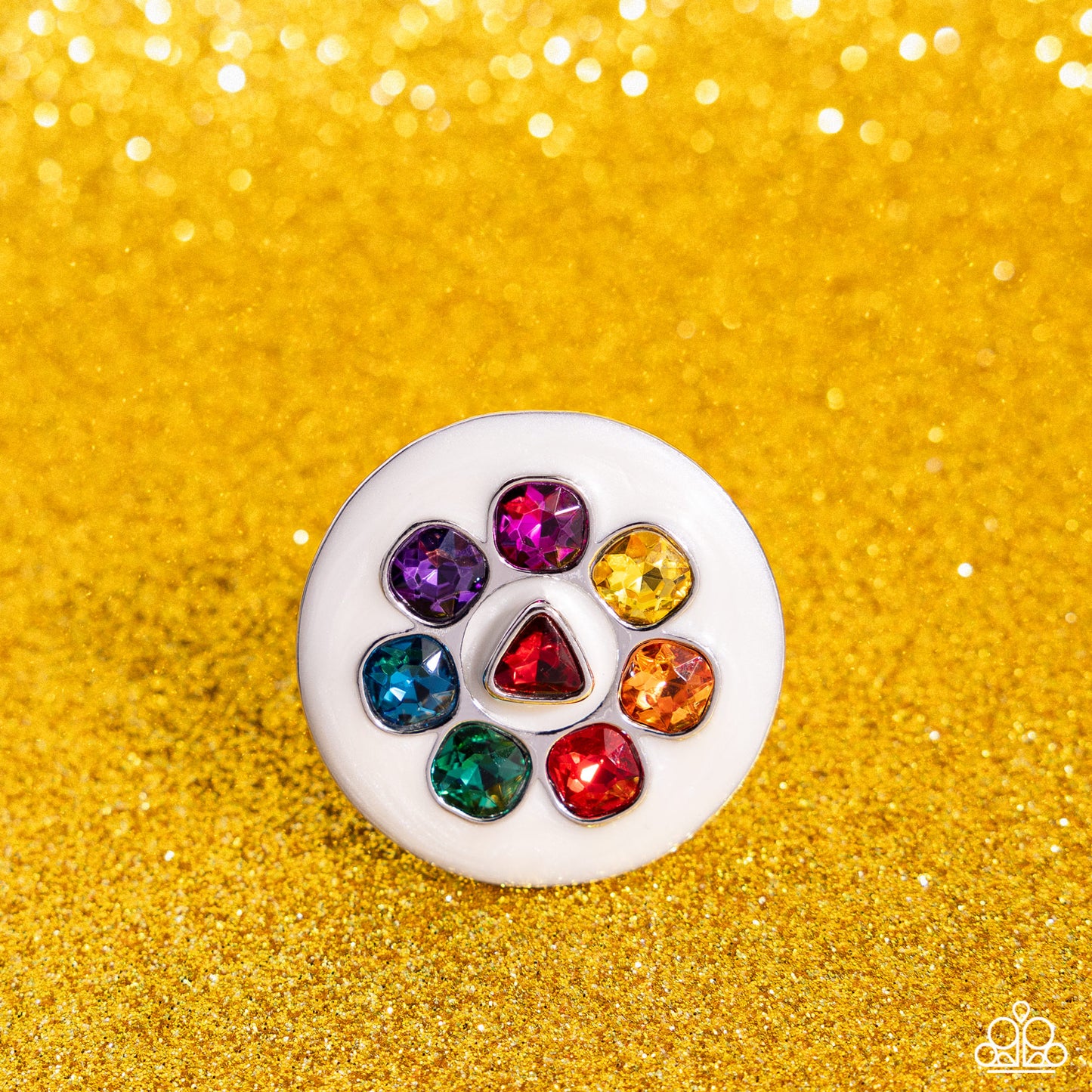 Captivating Centerpiece Multi Ring Paparazzi $8 Jewelry. Get Free Shipping. #P4SE-MTXX-032XX