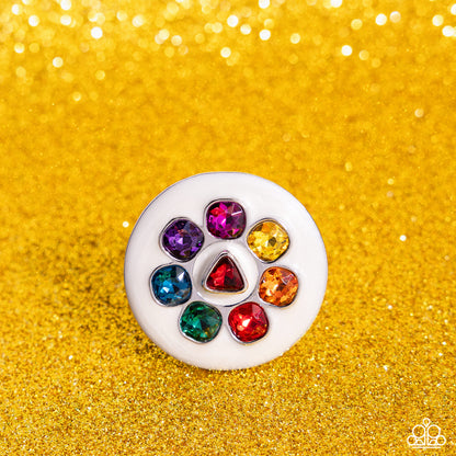 Captivating Centerpiece Multi Ring Paparazzi $8 Jewelry. Get Free Shipping. #P4SE-MTXX-032XX