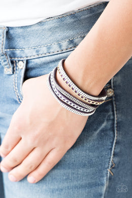 Paparazzi Bracelet ~ Fashion Fiend - Purple Wrap Bracelet