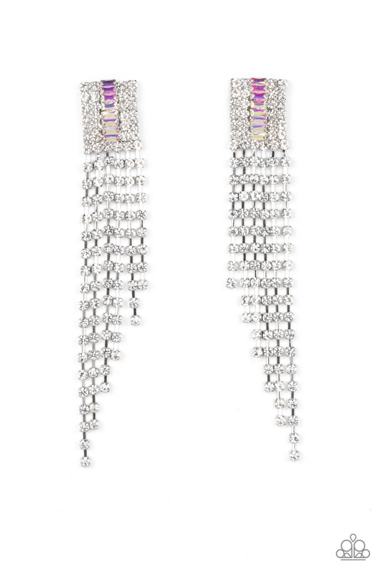 A-Lister Affirmations Multi Iridescent Earrings Paparazzi Accessories. Get Free Shipping.