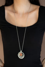 Load image into Gallery viewer, Paparazzi Necklace ~ A Diamond A Day - Orange Cat&#39;s Eye Necklace 
