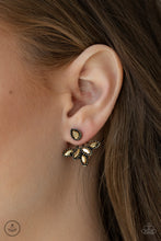 Load image into Gallery viewer, Paparazzi A Force To BEAM Reckoned With Brass Earrings. #P5PO-BRXX-040XX. Get Free Shipping
