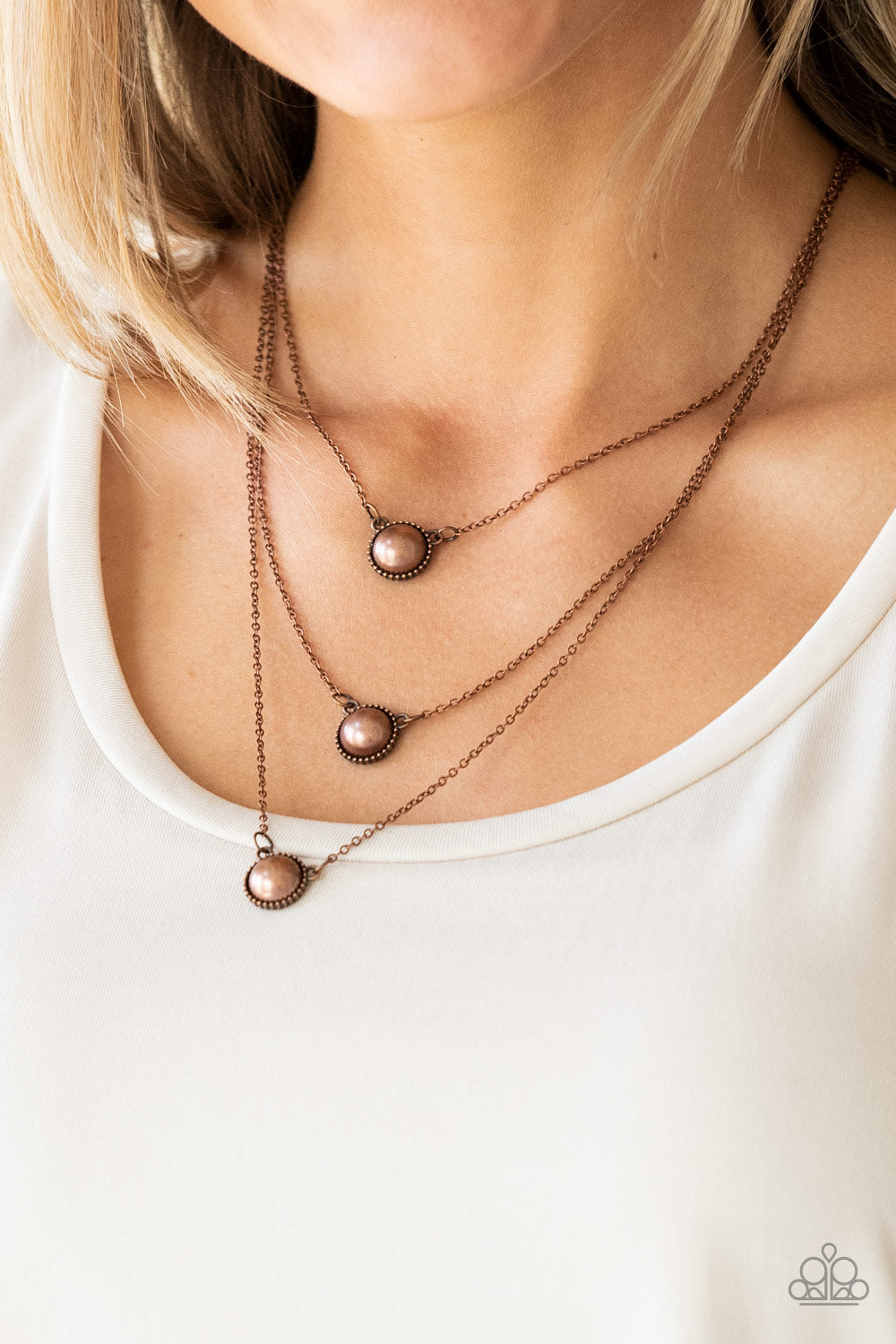 Paparazzi Necklace ~ A Love For Luster - Copper
