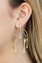 Load image into Gallery viewer, Paparazzi Earring ~ ARTIFACTS Of Life - Brass Post Earrings
