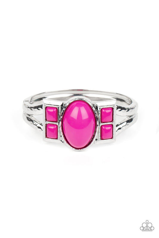 A Touch of Tiki Pink Bracelet Paparazzi Accessories. Subscribe & Save. #P9SE-PKXX-155XX