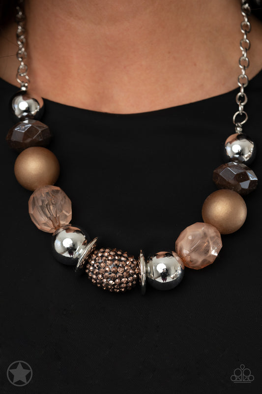 A Warm Welcome - Brown and Copper Beads Necklace