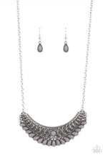 Load image into Gallery viewer, Paparazzi Abundantly Aztec Silver Tribal Necklace. Subscribe &amp; Save. #P2SE-SVXX-154XX. Half Moon
