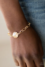 Load image into Gallery viewer, Paparazzi All Aglitter - Gold Toggle Closure Bracelet #P9RE-GDXX-172CF. Subscribe &amp; Save!
