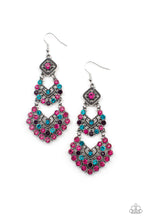 Load image into Gallery viewer, All For The GLAM Multi Earring Paparazzi Accessories chandelier style $5 fishhook earrings
