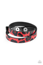 Load image into Gallery viewer, Paparazzi All GRRirl - Red Leather Wrap Bracelet. #P9SE-URRD-191XX. Get Free Shipping!
