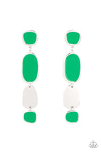 Load image into Gallery viewer, All Out Allure - Green Earring Paparazzi Accessories
