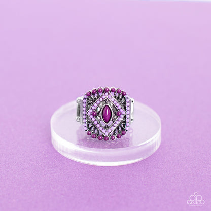 Amplified Aztec Purple and Plum Beads Ring Paparazzi Accessories. Subscribe & Save. 