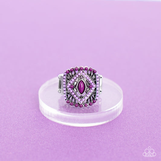 Amplified Aztec Purple and Plum Beads Ring Paparazzi Accessories. Subscribe & Save. 