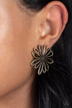Load image into Gallery viewer, Paparazzi Artisan Arbor - Brass Earrings $5 Jewelry. Post Style Studs. Free Shipping!
