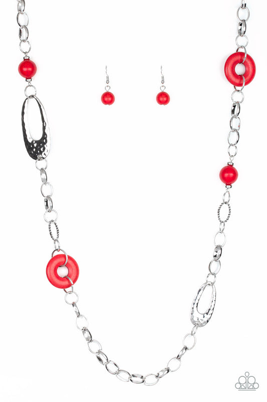 Artisan Artifact - Red Necklace Paparazzi Accessories
