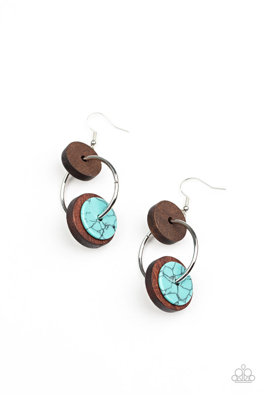 Paparazzi Artisanal Aesthetic Blue Earrings. Subscribe and Save! #P5SE-BLXX-295XX