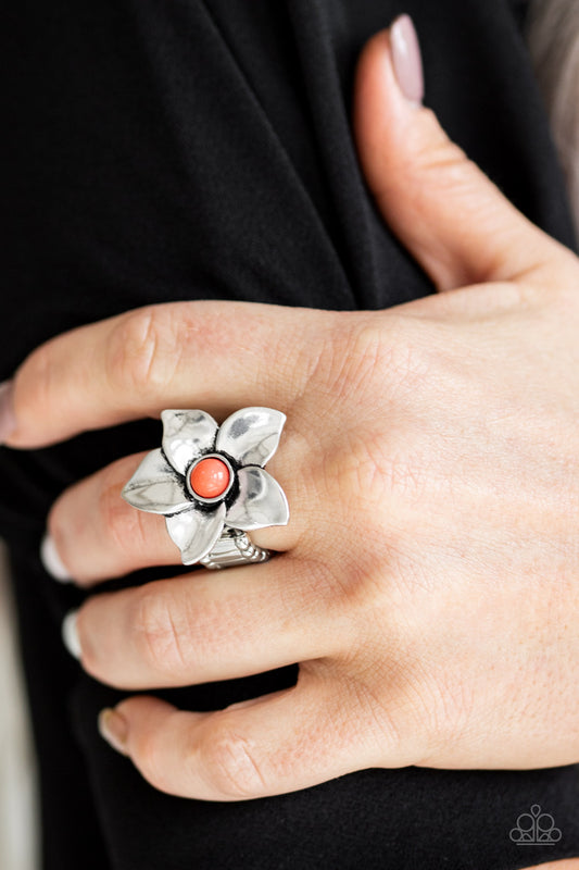 Paparazzi Ask For Flowers Orange Petal Ring. #P4WH-OGXX-108XX. Get free shipping. 