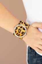 Load image into Gallery viewer, Asking FUR Trouble Yellow Cheetah Print Bracelet Paparazzi Accessories. Subscribe &amp; Save.
