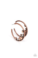 Load image into Gallery viewer, Paparazzi Attractive Allure Copper Earrings. #P5HO-CPXX-161XX. Subscribe &amp; Save. Aurum stone
