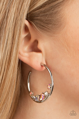 Attractive Allure Orange Iridescent Hoop Earrings Paparazzi Accessories. Subscribe & Save.