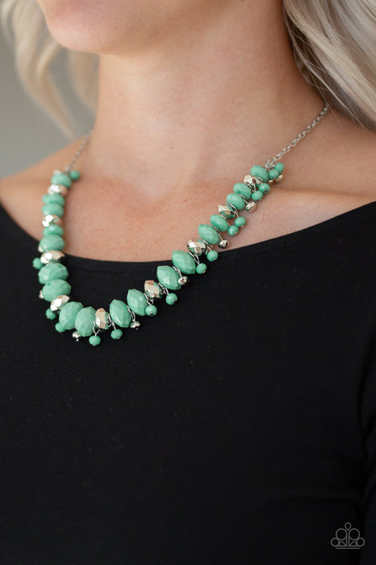 Paparazzi BRAGs To Riches Green Necklace Jewelry. #P2ED-GRXX-061XX. Get Free Shipping!
