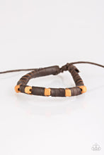 Load image into Gallery viewer, Backwoods Backpacker - Brown Bracelet Leather Urban Paparazzi Accessories
