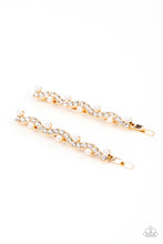 Load image into Gallery viewer, Ballroom Banquet - Gold Hair Clip Bobby Pin Paparazzi Accessories

