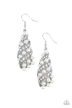 Load image into Gallery viewer, Paparazzi Ballroom Waltz White Earrings. #P5RE-WTXX-387XX. Pearl Jewelry. Timeless &amp; Elegant jewelry

