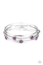 Load image into Gallery viewer, Bangle Belle - Purple Bracelet Paparazzi Accessories Bangle Style Bracelet
