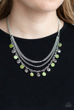 Load image into Gallery viewer, Paparazzi Beach Flavor Green Necklace perfect for a day out. Casual every day wear. 
